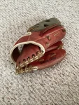 Vintage National Baseball Glove Red White Blue NSG02C. Pro Model. C2. Fixed Price $29.99.