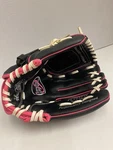 Rawlings Players Series PL105PW 1/2" Right Hand Throw Pink & Black Glove. Fixed Price $14.75.