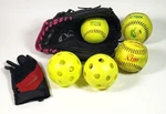 Mizuno Prospect Finch Softball Glove 11.5" Leather Fastpitch GPP1155F1 W/ Balls. Fixed Price $29.99.
