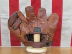 Vintage 1920S James W. Brine Co. Leather Split Finger Baseball Glove Mitt Lefty. Fixed Price $139.00.