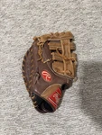 Rawlings Gold Glove Legend Baseball Catchers Mitt Brown Leather GGLFM18 Lht. Fixed Price $75.00.