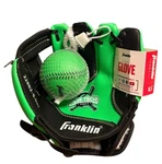 Franklin Sports 8.5" Air Tech Kids Teeball Baseball Left Hand Glove Green. Fixed Price $6.00.