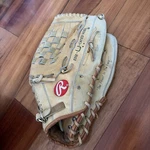 Rawlings RSG1P Tan Leather Softball Baseball Glove Super Sz Fastback. Fixed Price $39.99.