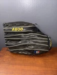 Wilson A600 Baseball Glove Black Leather 1/2 A0602 Rht 12.50". Fixed Price $34.99.