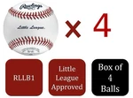 4X Rawlings Little League Competition Baseballs RLLB1 YOUTH/14U Game/practice. Fixed Price $32.32.