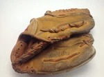 Macgregor Baseball Glove TB4L Lusinski Autograph 8" Mitt Leather Crown. Fixed Price $10.49.