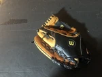 Wilson A2451 Youth 11" Brown Black Leather Left Hand Throw Baseball Glove. Fixed Price $13.00.