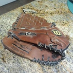 Rare Wilson Baseball Glove A9616 FP3 Fast Pitch 12.5'' Lht Left Throw Steerhide. Fixed Price $85.00.