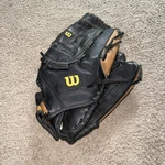 Wilson Softball Elite Glove A2444 Leather 14 Rht Basket Weave Black. Fixed Price $24.99.