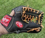 Rawlings Glove Pro Series Special Edition 1/2 Inch - Black RPS115T Great Cond. Fixed Price $128.00.