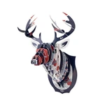 Beer Deer Pabst Blue Ribbon Classic Buck - Pbr Head 3D Cardboard Wall .... Fixed Price $55.06.