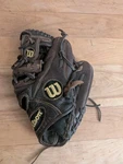 Wilson A800 Optima 12" Baseball Glove Right Hand Throw Brown Leather Broken In. Fixed Price $33.00.
