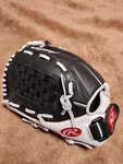 Rawlings Shutout 12.5" Softball Glove RSO130BW-3/0 Bsk/flcv Pitcher/outfield. Fixed Price $48.83.
