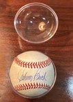 Rawlings National League Baseball Signed By Johnny Bench W/ Display Case & Box. Fixed Price $149.99.