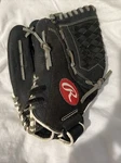 Rawlings Renegade 12" Baseball Glove R120BGB Black Leather Right Hand Throw Rht. Fixed Price $45.00.