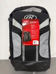 Rawlings Youth Baseball Backpack Black & Gray Holds 2 Bats Large Storage. Fixed Price $19.99.