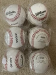 Wilson A1030 Official League Leather Baseballs 6 New Sealed. Fixed Price $30.00.