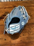 Rawlings 11.5'' Elite Series Glove Columbia Blue Rht Custom GGE1151CBW. Fixed Price $110.00.