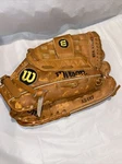 Wilson Crown Web Staff Leather 13" Brown A2467 Rht Elite Baseball Mitt Glove. Fixed Price $16.90.