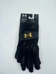 Under Armour Ua Motive Baseball Batting Gloves Womens Medium Black Gold Heatgear. Fixed Price $14.24.