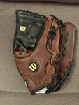 Wilson A0907 A0905 3X125 Rustic Leather 12.05" Baseball Glove. Fixed Price $24.00.