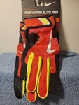Nike Vapor Elite Pro Baseball Batting Glove Red Volt Size Adult Xlarge. Fixed Price $42.88.