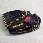 Rawlings Leather Palm Left Hand Black Baseball Softball Glove 12" RSS120C Euc. Fixed Price $35.95.