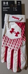 Under Armour Men's Ua Clean Up Baseball Batting GLOVES1378764 105 Red/white Xl. Fixed Price $18.99.