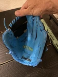 Franklin Inferno Youth Baseball Glove Black Blue Left Hand Throw 24950. Fixed Price $6.50.