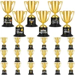 24 Pack Trophies Plastic Gold Trophy Awards And Kids Funny Gol.... Fixed Price $35.72.