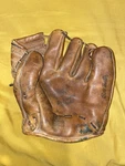 Vintage 1950S Nokona Ristankor Bill Hunter Baseball Glove With Fieldrite Pocket. Fixed Price $215.00.
