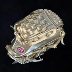 Rawlings Mini Metallic Gold Glove PRO701BF Heart Of The Hide Fastback Basket-web. Fixed Price $26.00.