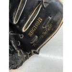 Rawlings RBG109B Baseball Glove Black Leather Vintage Arch-back Right Hand Throw. Fixed Price $35.99.