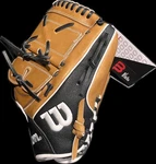 Wilson A2000 12.5 Leather Outfield Glove Brown/black Left Hand Throw. Fixed Price $211.00.