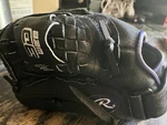 Rawlings Highlight Series 12.5" Baseball Glove Right Hand Black HFP125BP Leather. Fixed Price $13.99.