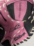 Wilson A440 11-1/2-INCH Fast Pitch Glove (black Pink) Left Handed Throw. Fixed Price $11.99.