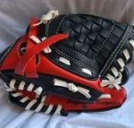Rawlings PL85SB Basket Web 1/2 Baseball Glove Black Red Kids Youth Rh Thrower. Fixed Price $16.99.