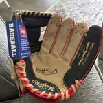 Rawlings Leather Youth Baseball Glove New With Tags. Fixed Price $22.00.