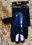 Nike Vapor Elite Navy Blue Fade Black Silver Baseball Batting Gloves New Mens Xl. Fixed Price $55.71.