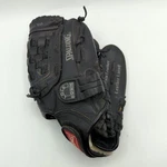 Spalding 11" Black Glove Rht Grain Leather Flex-wedge Crown Web Lock Down 18225. Fixed Price $12.99.