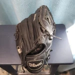 12 1/2" Black Leather Baseball Glove Wilson A500 Lht Game Ultrasoft Lining. Fixed Price $23.99.