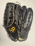 Wilson Optima Silver Rht Black Leather Softball Glove Mitt OS3 A9854. Fixed Price $14.98.