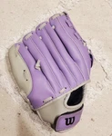Wilson Youth Cat Osterman Softball Glove. Purple Grey. Model: Ball.. Fixed Price $10.00.