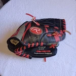 Rawlings S10GB Baseball Glove Black Red Leather Youth Performance Savage In.. Fixed Price $10.00.