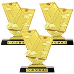 3 Pcs 5.5 Inch Cornhole Trophy Tournament Award Winner Prize Gift Competition. Fixed Price $36.86.