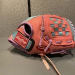 Rawlings PL100P Baseball Glove Mitt Right Hand Thrower 10" Pink/blue/purple. Fixed Price $14.99.