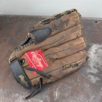 Rawlings Millennium Series MMS25NF 12.5" Leather Baseball Glove Mitt Lht. Fixed Price $18.95.