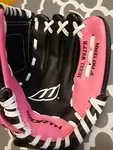 Worth Youth Baseball Glove Rh Model W92PB 9" Black/pink W/ White Laces". Fixed Price $11.99.