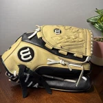 Wilson A500 Leather Baseball Glove 12 - Right Handed Throw Stretched. Fixed Price $34.99.