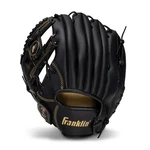 Baseball Glove 11.0 Inch Left Hand Throw Black Gold Franklin Sports Field Master. Fixed Price $46.99.